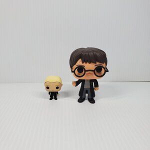 Funko Pop Advent Calendar Pocket Mini Draco Malfoy and Full-Size Harry Potter #1